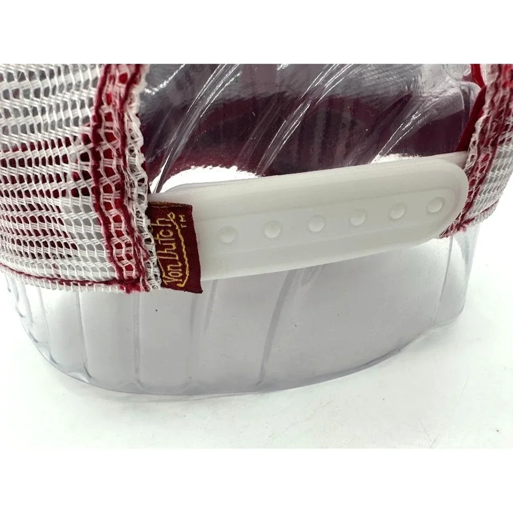 New Von Dutch Trucker Hat Burgundy Gold White Mesh Snapback Adjustable Cap USA